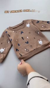 Setelan Sweater Bayi & Celana Jogger Bayi Motif Rabbit oleh Almeera Baby & Kids