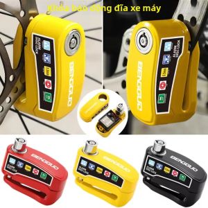 Hợp Kim Nhôm Chống Thấm Nước Khóa Báo Động Xe Máy Bánh Xe Phanh Đĩa Chống Trộm Xe Tay Ga Khóa Chìa Khóa An Ninh
