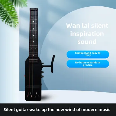 Portable Foldable Silent Guitar 60cm Travel Friendly for Men And Women Beginners Practice Classical Folk Music without NoiseFast shipping
