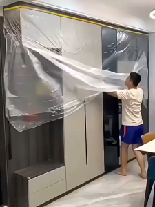 ⚡SG STOCK⚡Plastic Dust Cover Dust Protection Furniture Protective Sheet for Renovation Painting
