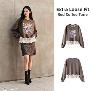 Semir | Autumn Oversized Ruffled Womens Sweatshirt