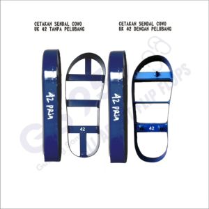 CETAKAN SENDAL JEPIT COWOK UKURAN 43 & 42