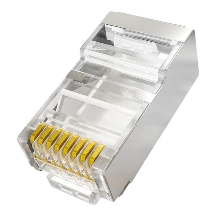 Choseal | Shielded Cat5e Cat6 Cat7 Cat8 Crystal Head RJ45 Connector ...
