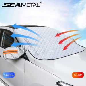 Sunshade Cover Car Windshield Snow Sun Shade Waterproof Protector Automobile Magnetic Cover Car Front Windscreen Cover
