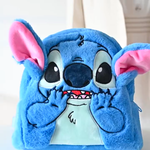Balo Thú Bông Stitch Màu Xanh Đáng Yêu Balo Hình Hoạt Hình Cặp Đi Học Dung Lượng Lớn Balo Đồ Chơi Cho Trẻ Em Quà Tặng