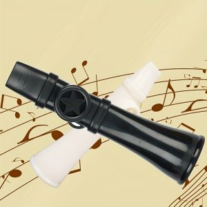 Portable ABS Kazoo Flute With Lanyard Easy To Learn Musical Instruments British Funny Musical Whistle Toys For Boys Girls Gifts