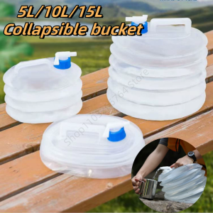 Collapsible Water Bucket 5L-15L Portable Water Storage Bottle Bucket Pail Water Bag Water Juice Dispenser Camping Outdoor