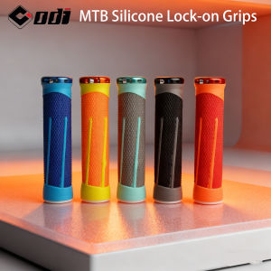 ODI AG-2 Lock-On MTB Grips CNC Aluminum Clamp with Soft Silicone for Comfortable Anti-Slip Control and Precise Handling
