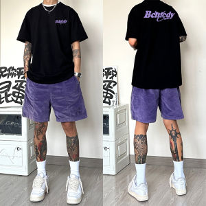 Heavyweight Cotton T-Shirt Mens Hiphop Style round Neck Short Sleeve Printed Casual Top for Youth Summer Fashion Streetwear