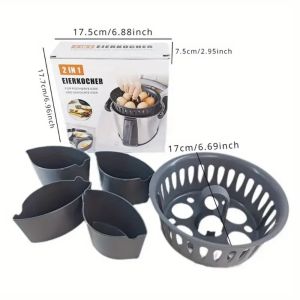 2-in-1 egg steamer suitable for Thermomix TM5 TM6 TM31 used for boiling eggs cooking baskets kitchen utensils and tools. ﻿
