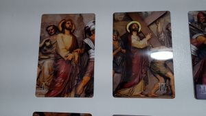 Traditional Station of the Cross Set Religious Aluminum metal plates