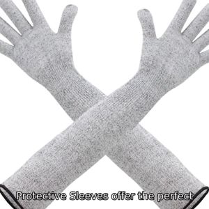 Cut Resistant Arm Gloves Level 5 Breathable Protective Long Arm Safety Sleeves For Welding