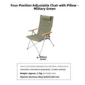 Mountainhiker | 4 Adjustable Height Levels Outdoor Chair