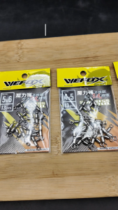 WEFOX 3 WAY ROLLING SWIVEL STAINLESS STEEL SUS304 Kekili Mancing Fishing Swivel Kili Kili Mancing