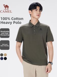 CAMEL | Heavyweight Mens Polo Shirt Casual Work Pants