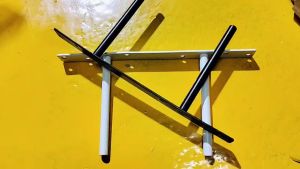 พร้อมส่ง  เหล็ก ฉากรับชั้นวางของ  แกรนเหล็กซ่อนขา ทีเดือย เฟอร์นิเจอร์ แกรนเหล็กหนา เหล็กเคลือบกันสนิม+ฟรีสกรู