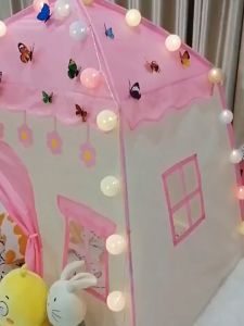 Portable Castle Style Kids Play Tent Lightweight Oxford Fabric for Indoor and Outdoor Activities