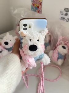 Minority Mobile Phone Back Clip Lanyard Shell Universal Cute Plush Doll Mobile Phone Decoration New Year Gift