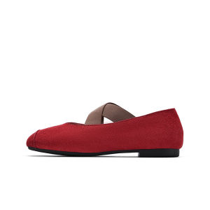 Hotwind Mary Jane Ballet Flat Womens Shoes Summer 2025 Vintage Cross Band Soft Bottom Elegant Single Shoes Casual Leather