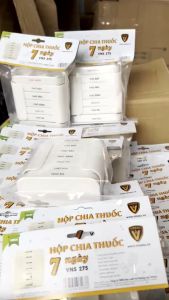 Hộp Chia Thuốc 7 Ngày 3 Ngăn Và 4 Ngăn Phiên Bản Tiếng Việt Hộp Đựng Thuốc Viên Mini Xách Tay Tiện Lợ