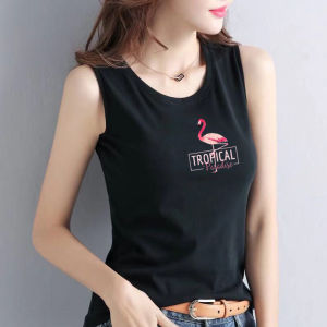 สีขาว บริสุทธิ์ ผ้าฝ้าย แขนกุด สายคล้อง เสื้อกั๊ก ผู้หญิง เสื้อตัวในหลวม พรางหุ่น ดีไซน์ เสื้อชั้นใน แจ๊กเก็ต ฤดูร้อน แบบใหม่