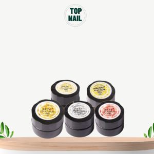 Gel nhũ viền siêu sáng trang trí móng nail Sơn Hũ gel nhũ kim tuyến Huaxi