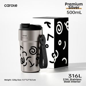 CAROTE | Mens Insulated Travel Mug Large Capacity Stainless Steel