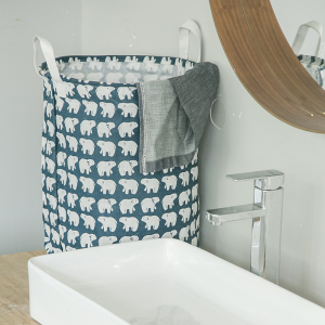 Sọt Vải Cotton Linen Đựng Đồ Đa Năng 50L - Thùng Túi Giỏ Quần Áo Bẩn Tiện Lợi