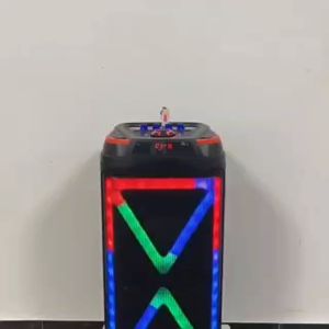 HANSUO HS-TD10V8 Dual 10 inch Wireless Portable Outdoor Speaker with colorful lights Rechargeable Speakers