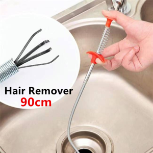 Steel Plumbing Clog Drain Remover Spring Pipes Dredge Cleaner