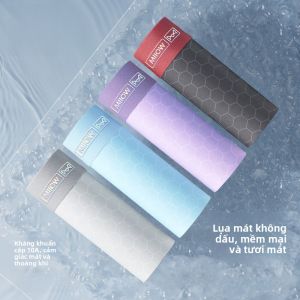 MiiOW | Quần lót nam Ice Silk mùa hè mỏng thoáng khí cỡ lớn quần đùi nam quần lót nam kháng khuẩn cạp vừa màu trơn
