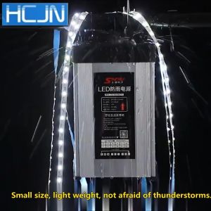 Power 100% full HCJN12V400WRainproof power supply Used in LED lighting computer cases Power Equipment digital products and instruments etc. psu units for pc 220v to 12v adjustable dc true rated converter cctv centralized cameras centralize adaptor