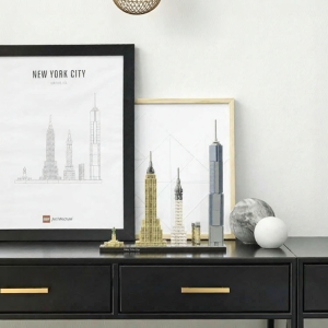 City Skyline New York Landscape Statue of Liberty Building Blocks Toy