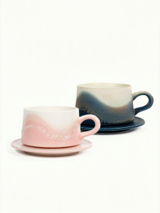 Spiral | Couple Coffee Cup Set Ceramic