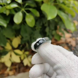 Elemental Conduit" Gradient Jade Ring - Natura Type A Jadeite Ring (Sku: ring17)
