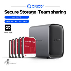 ORICO 5Bay/110TB MetaBox NAS 2.5GbE*2 Intel Celeron N5105 4-Core 2.0-2.9GHz CyberData Os AI Album Support RAID015610（HS500PRO)