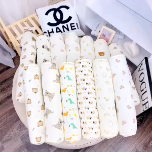 Gối ôm xô muslin Royal HQ ruột Bông cho bé size 52cm có  vỏ gối thay thế