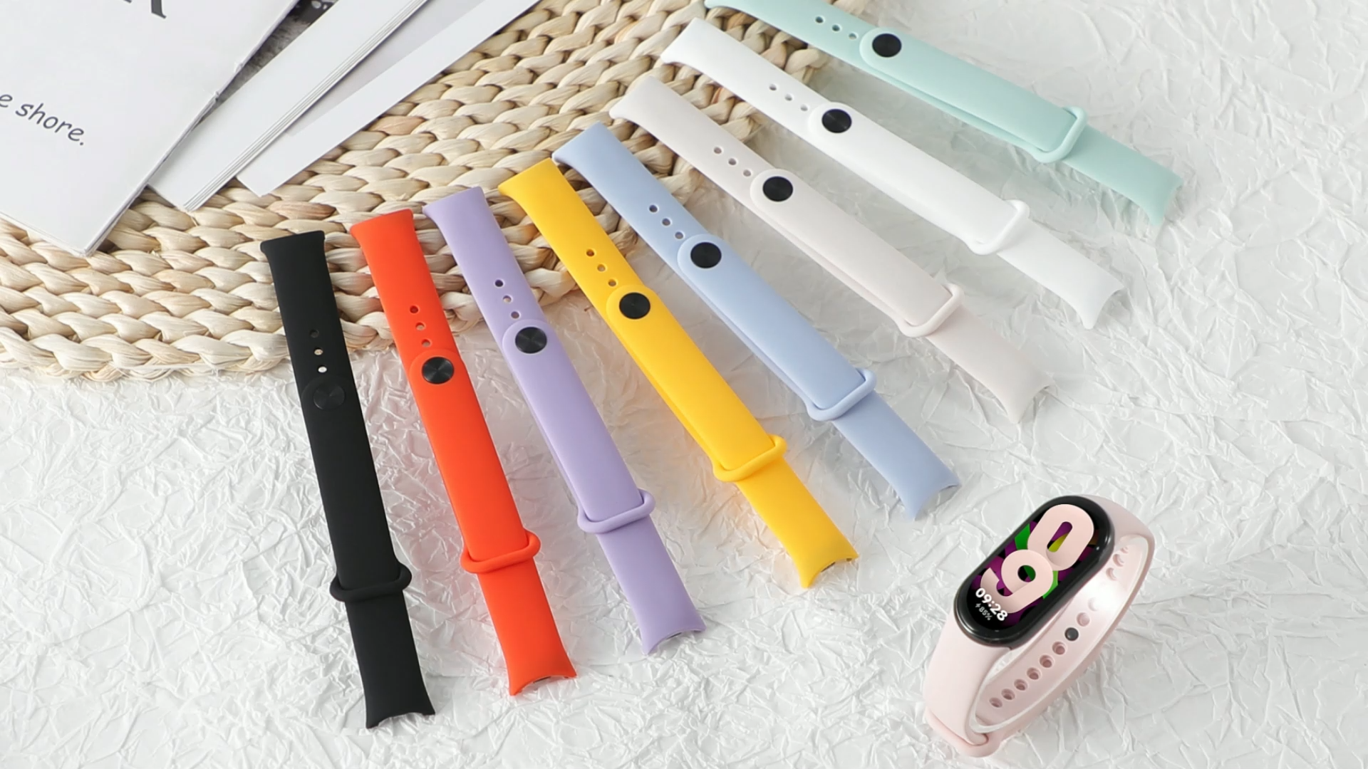 HD Hydrogel Film Soft Silicone Strap Accessories Set for Xiaomi Mi Band 10 / 9 / 8