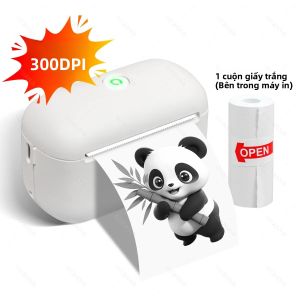 Máy In Nhãn Mini Nhiệt 300dpi Bluetooth Di Động Không Cần Mực DIY Tự Làm Nhãn Dán Tên Giá Máy Dán Nhãn Cho Quản Lý Công Việc Cá Nhân