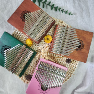 DOZZLY Kalimba เปียโนนิ้วหัวแม่มือ 17 คีย์แบบพกพาไม้นิ้วมือเปียโนค้อนของขวัญสําหรับเด็กและผู้ใหญ่เริ่มต้น