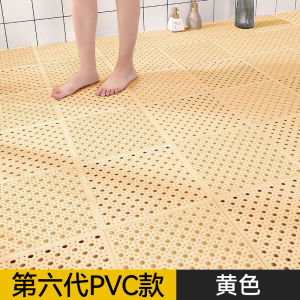 Bathroom Anti-Slip Mat Shower Room Seniors Fall Prevention Mosaic Drainage Full Floor Pad Hollow out Design Home Use Rug
