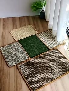 Cat Scratcher Mat Natural Sisal Scratch Pad Dog Bed Mat Kitten Grinding Claw Anti Sofa Protective Cover Pet Board Mat