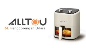 ALLTOU Air Fryer 6L Penggoreng Tanpa Minyak Visualisasi Airfryer Suhu dan waktu dapat disesuaikan