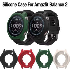 For Huami Amazfit Balance 2 Silicone Cover Hollow Protective Case Super Light Watch Case Decoration For Amazfit Balance 2