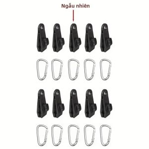 20 Cái/bộ Kẹp Lều Nhựa Và Móc Đa Năng Dùng Ngoài Trời Phụ Kiện Cố Định Chắc Chắn Cho Lều 10 Cái Mỗi Loại 10 Đôi