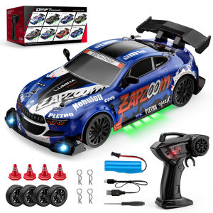 Remote Control Drifting Car 1:24 4WD 2.4G Hz with LED Lights All-round Drifting High-speed RC Car Toys Childrens Festival Gifts