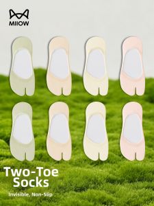 MiiOW | Anti-slip Thin No-slip Invisible Two-toed Socks for Women Summer