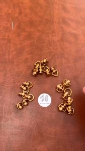 Khoen Đầu Trù Quai Móc D Ren Vặn Chất Đồng Thau Đúc Phụ Kiện Làm Đồ Da Túi Xách Handmade DIY
