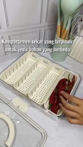 Kotak Penyimpanan Makanan & Pegangan Mudah Digunakan