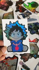 Stiker Hologram My Hero Academia Ukuran 8 cm